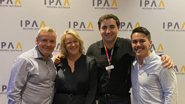 4 SHQ staff members at the IPAA WA awards